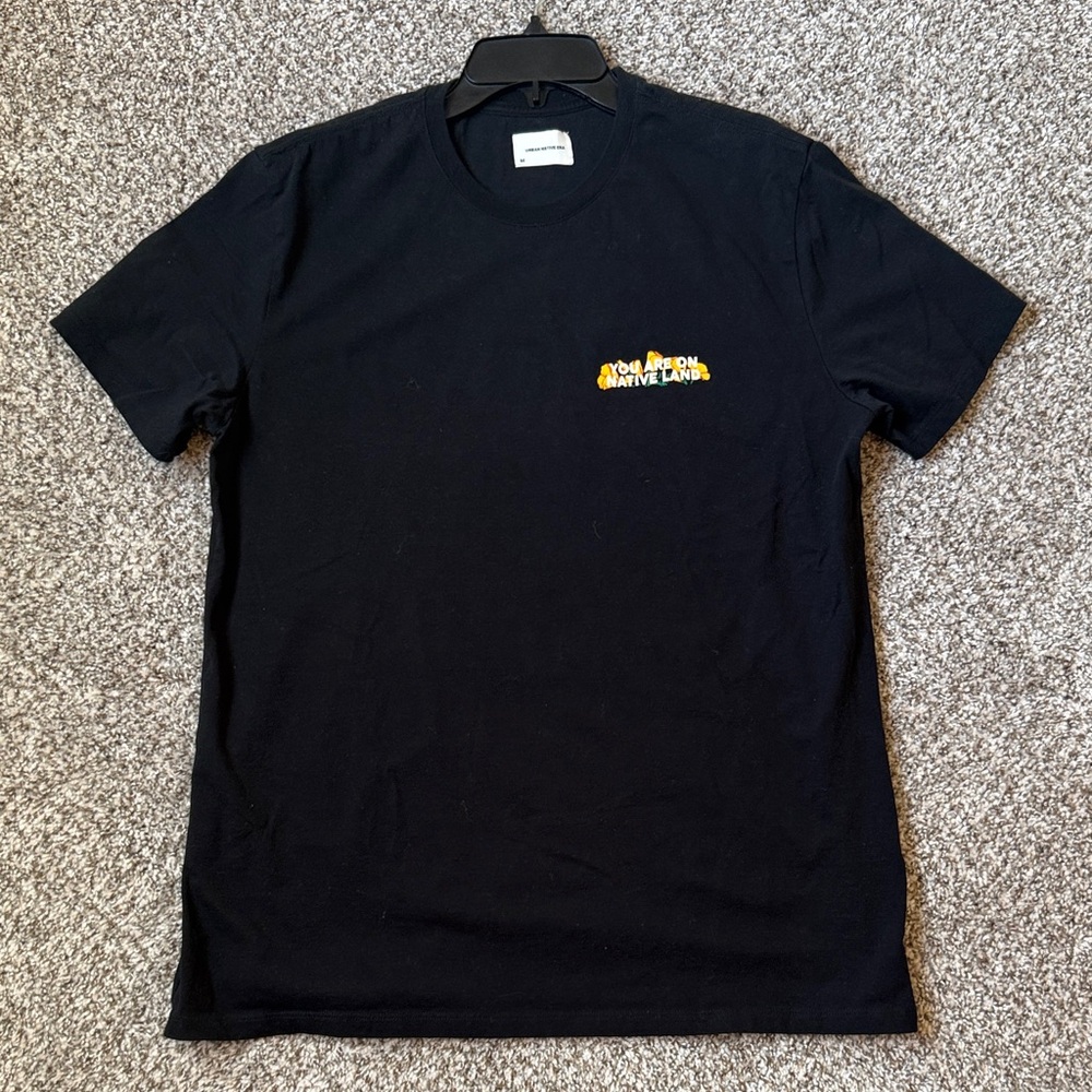 You Are On Native Land Black Graphic Tee